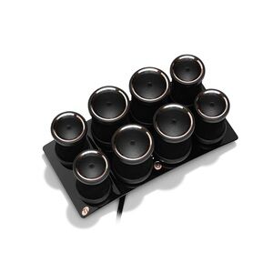 T3 Black and Rose Gold Hair Rollers